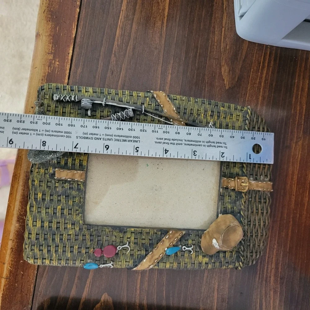 Fisherman Fishing Photo Picture Frame